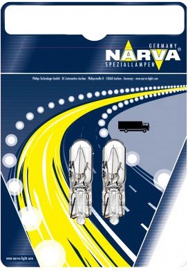 

Галогенная лампа Narva W1.2W 2шт [17037B2]