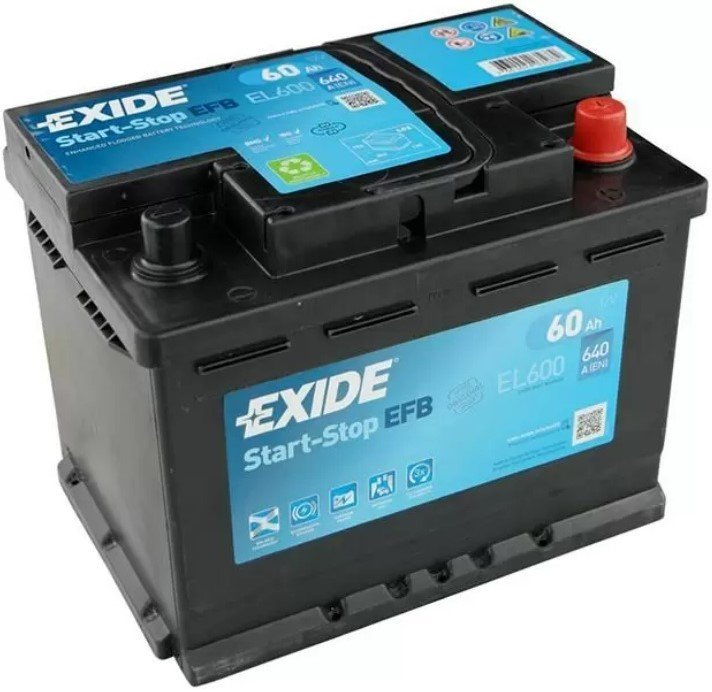 

Автомобильный аккумулятор Exide Start-Stop EFB EL600 (60 А·ч)