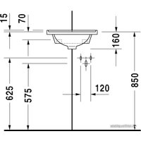 Умывальник Duravit Starck 3 43x38 (0752440000)