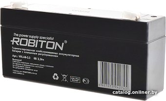 Аккумулятор для ИБП Robiton VRLA6-3.3 (6В/3.3 Ач)