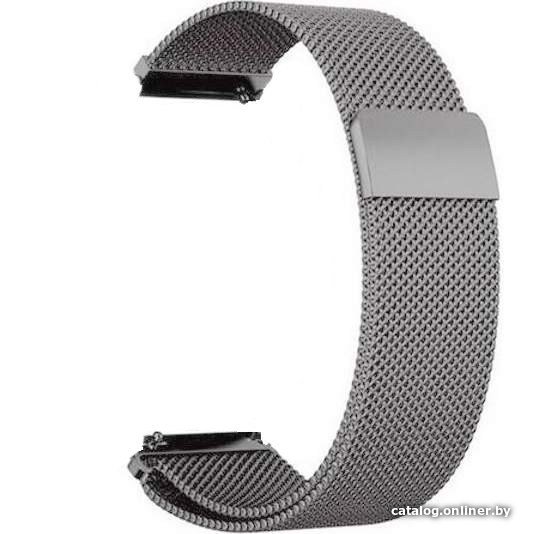 Браслет Rumi Milanese loop металлический 22 мм (графитовый)