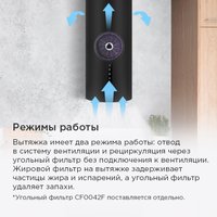 Кухонная вытяжка MAUNFELD Vega 39 Wall Sensor LED (нержавеющая сталь)