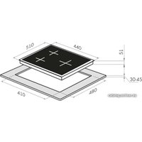 Варочная панель HOMSair HGG431WH