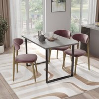 Кухонный стол Mio Tesoro Tako 100x60 (бетонный камень/черный)