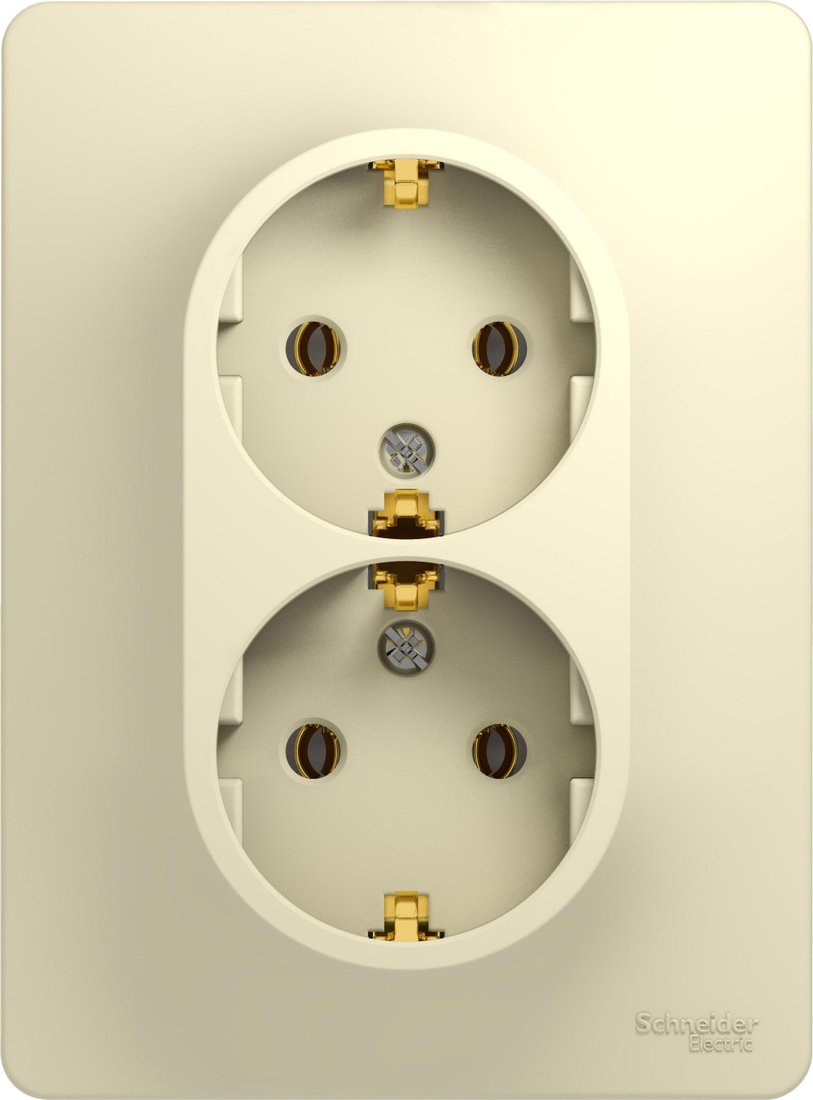 

Розетка Schneider Electric Glossa GSL000224 (бежевый)