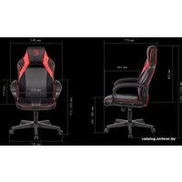 Игровое (геймерское) кресло A4Tech Bloody GC-300 (черный/красный)