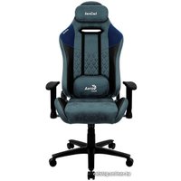 Игровое (геймерское) кресло AeroCool Duke Steel Blue (черный/синий)