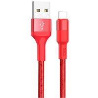 Кабель Hoco X26 USB Type-A - USB Type-C (1 м, красный)