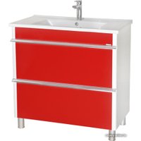  Аква Родос Париж 85 Тумба напольная красная