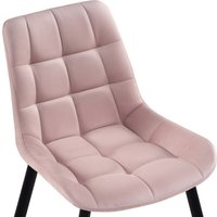Стул Notta Челси (велюр розовый/черный)