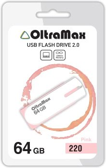 USB Flash OltraMax 220 64GB (розовый) [OM-64GB-220-Pink]