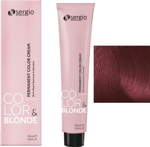 

Крем-краска для волос Sergio Professional Color&Blonde 6.62 темно-русый пурпурный