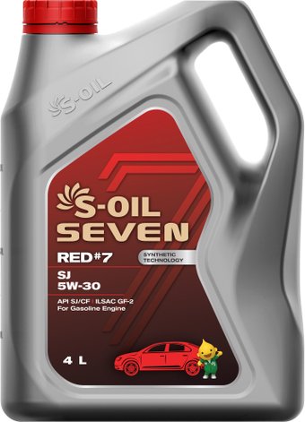 Моторное масло S-OIL SEVEN RED #7 SN 5W-30 4л