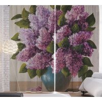 Комплект штор JoyArty Букет сирени p_62750 (145x265)