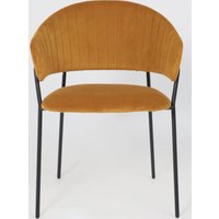 Стул с подлокотниками Алвест AV 433 (карри бархат Confetti chai tea/черный)