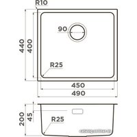 Кухонная мойка Omoikiri Tadzava 49-U/I-LG 4993263 (светлое золото)