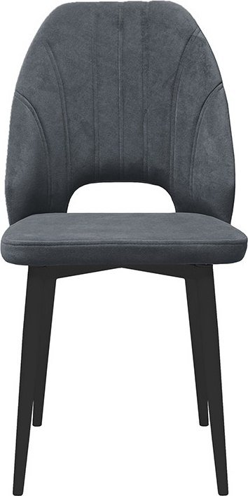 

Стул Трия Капри конус Т2 исп.2 (черный муар/велюр темно-серый)
