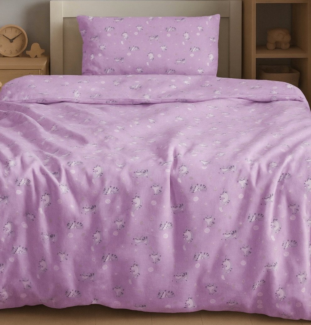 

1.5-спальный комплект постельного белья Этель Cat 10886821