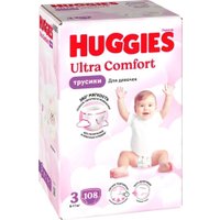 Трусики-подгузники Huggies Ultra Comfort Girl Box 3 (108 шт)