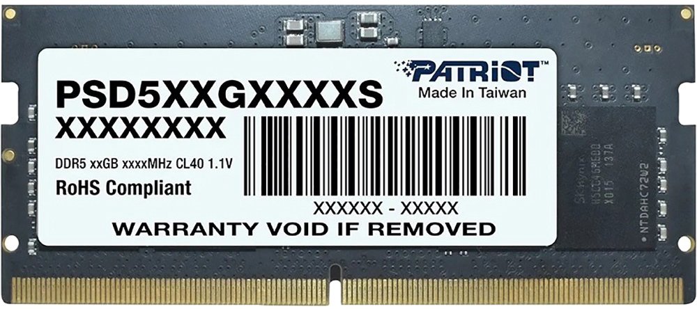 

Оперативная память Patriot Signature Line 8ГБ DDR5 5600 МГц PSD58G560041S