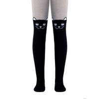 Колготки Conte-kids Tip-Top 4С-04СП (р. 116-122, черный-серый 466)