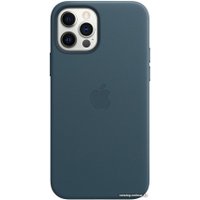 Чехол для телефона Apple MagSafe Leather Case для iPhone 12/12 Pro (балтийский синий)
