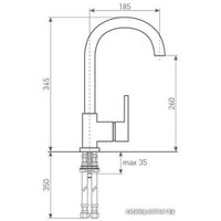 Смеситель Zigmund & Shtain ZS 0500 (молодое шампанское)