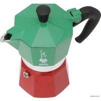 Гейзерная кофеварка Bialetti Moka Express Tricolor (3 порции)