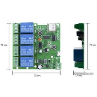 Реле Sonoff Sonoff DC 4CH (DC 7-32V)