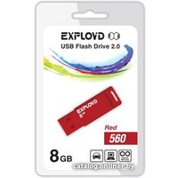 USB Flash Exployd 560 8GB (красный) [EX-8GB-560-Red]