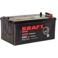 Автомобильный аккумулятор KRAFT AGM 210(3) евро L+ NEW (220 А·ч)