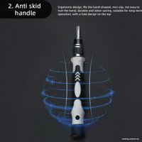 Набор отвертка с битами и головками USBTOP 557283 (115 предметов)