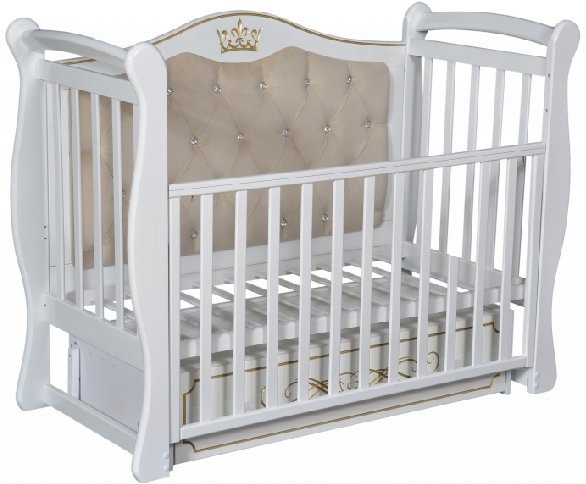 

Классическая детская кроватка Ray Elizabeth Premium 1 (белый)