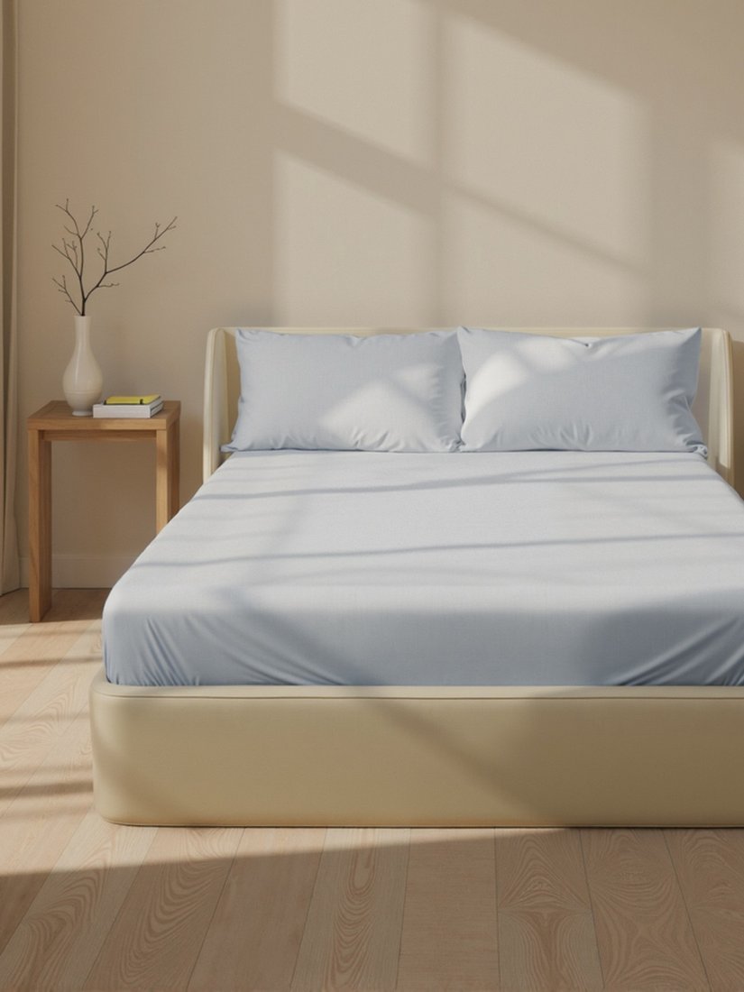 

Постельное белье Sima-Land Modal На резинке 10518626 (светло-серый)