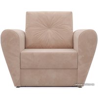 Кресло-кровать Мебель-АРС Квартет (микровельвет, бежевый кордрой)
