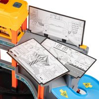 Детские автотреки, трассы Labalu 3-уровневый с дорогой и автомобилями P9488A-1 (желтый, 2 машинки)