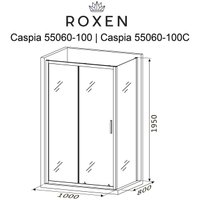 Душевой уголок Roxen Caspia 55060-100C