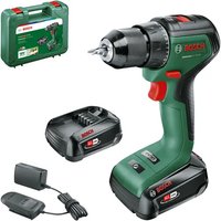 Дрель-шуруповерт Bosch UniversalDrill 18V-60 06039D7002 (с 2-мя АКБ 2 Ач, кейс)