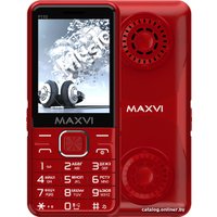 Кнопочный телефон Maxvi P110 (красный)