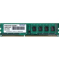 Оперативная память Patriot Signature 4GB DDR3 PC3-10600 (PSD34G133381)