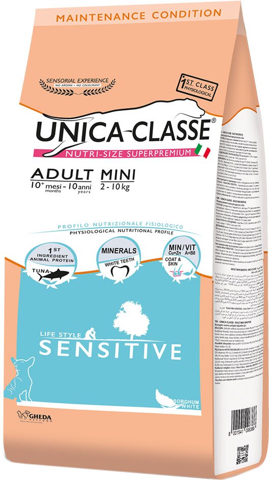 

Сухой корм для собак Unica Classe Maintenance Condition Adult Mini Sensitive Tuna 2 кг