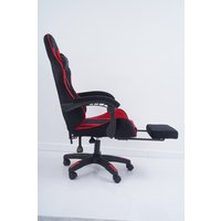 Игровое (геймерское) кресло Calviano 1584 (велюр, черный/красный)