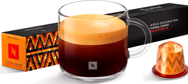 

Кофе в капсулах Nespresso Vienna Lungo Decaffeinato 10 шт