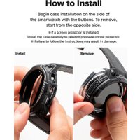 Ремешок Ringke Rugged Gear для Galaxy Watch 8 Classic 46mm All Black