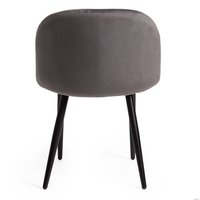 Стул TetChair Melody 4997 (вельвет серый/черный)