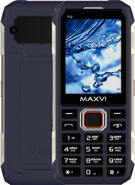 

Кнопочный телефон Maxvi T12 (синий)