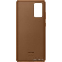 Чехол для телефона Samsung Leather Cover для Galaxy Note 20 (коричневый)