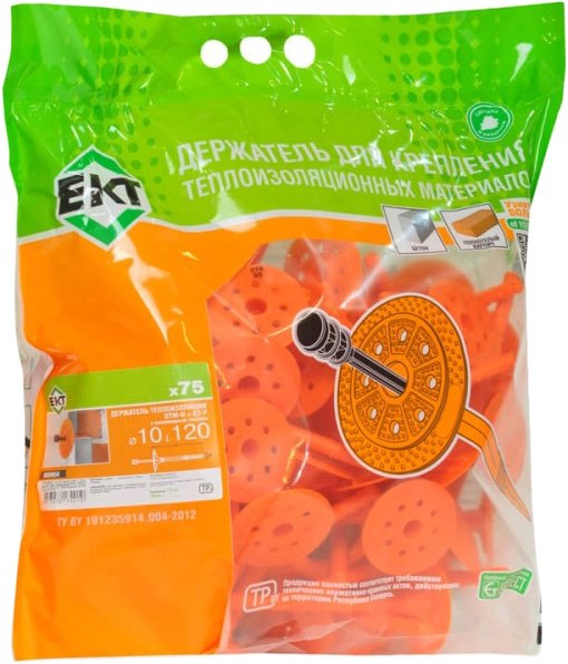 

Дюбель для теплоизоляции ЕКТ B009654 (75 шт)