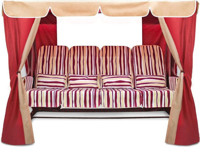 

Садовые качели Arno-Werk Элит Люкс плюс (бордо)