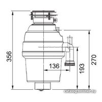 Измельчитель пищевых отходов Franke Turbo Plus TP-50 134.0287.920
